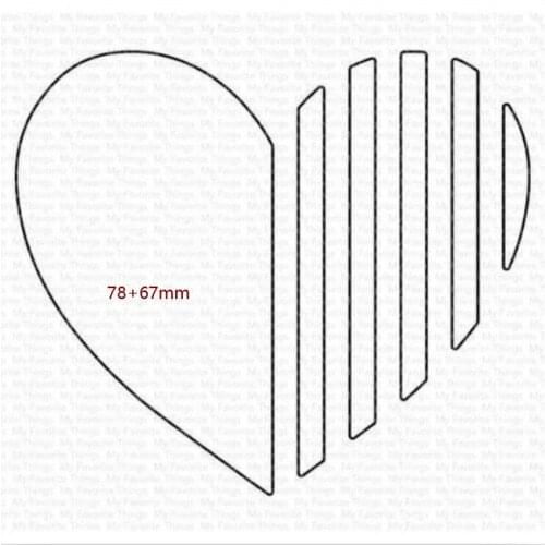 Metal Cutting Dies Love Lines Essentials card Scrapbooking Stencil Cut Die For DIY Card Crafts Handmade