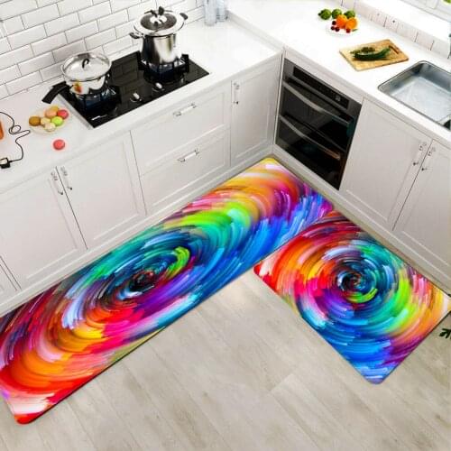 Floor Mats Entrance Door Mat Water Absorption Carpet Kitchen Carpet Rainbow Doormat for Entrance Door Mat Living Room Tapete rug