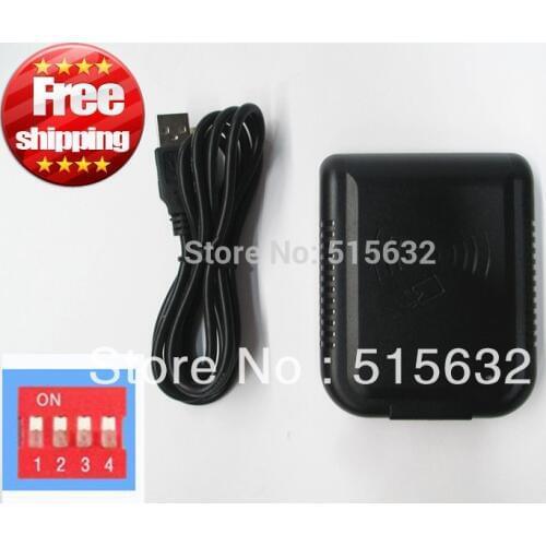 New DIP Switch Support 8-10 Security USB Proximity Sensor Smart RFID ID contactless Card Reader free shipping