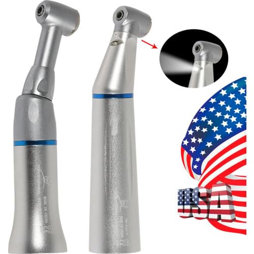 NSK Style Dental LED Light Low Speed Handpiece Contra Angle Push Button 2.35mm