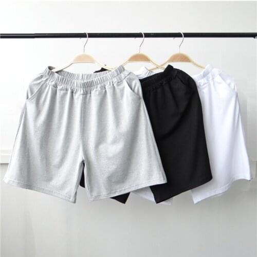Harajuku Solid Color Simple Shorts Women Loose Sport Summer Casual Running Biker Shorts Korean Lovely Girl Elasticity Shorts Ins