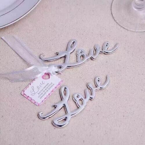 Love bottle opener wholesale 100PCS/LOT wedding party favor gift guest present