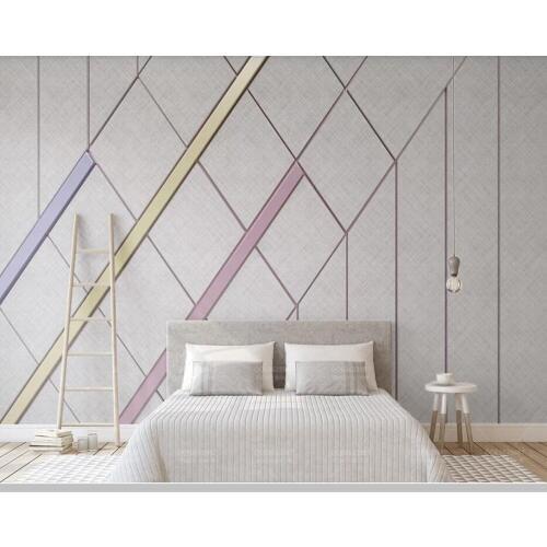 Papel de parede Nordic cloth pattern color stripes 3d geometric wallpaper,living room bedroom wall papers home deocr mural