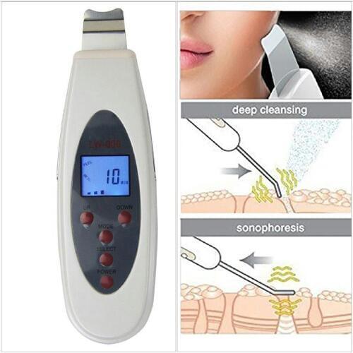 Portable Facial Skin cleaner Face care tool Anti-aging LCD Digital Dead Skin Removal Acne whitening face lift firming device