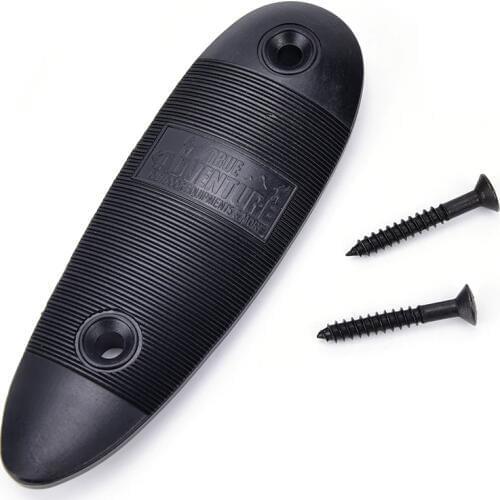 1 Set Durable Plastic Non-Slip Ribbed Slip Recoil Pad With Screw Gun Butt Stock Gentle Cushion Push Pad Hunting Accessories