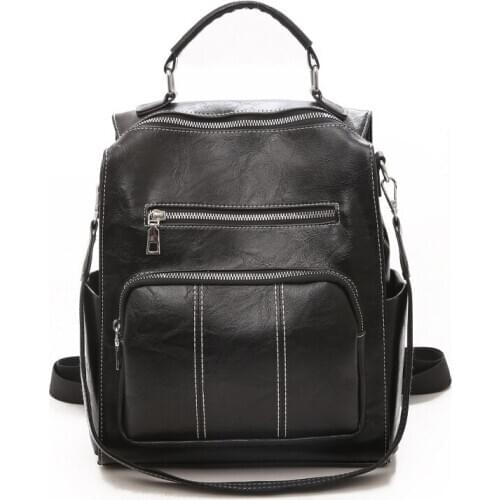 Women PU Leather Backpack High Quality School Bags for Teenager Girls Travel Back pack Rucksack Shoulder Bags Mochila Feminina