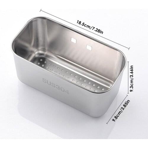 Kitchen Stainless Steel Sink Drain Basket Kitchen Food Catcher Sink Basket Large Capacity Sink Drain Basket Draining Shelf