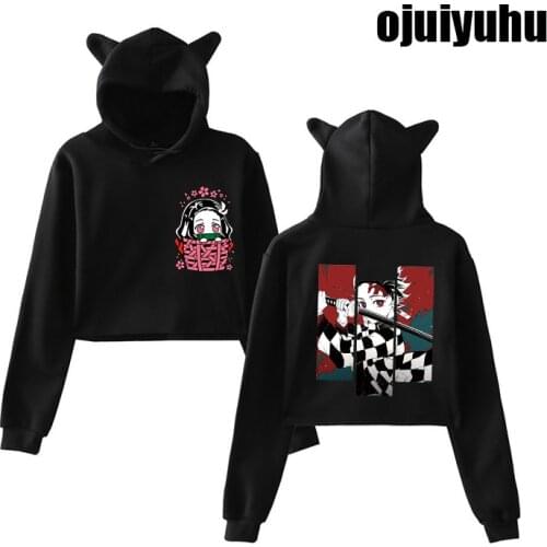 90s Kimetsu No Yaiba Men/women Demon Slayer Hoodies Harajuku Anime Japan Kawaii Hoodie Kimetsu Cartoon Sweatshirt Tanjiro Nezuko