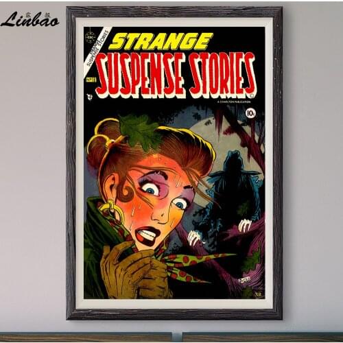 V158 1954 Stange AND Suspenseful! Vintage Classic Movie Custom Silk Poster Home Deco Wall Art Christmas Gift