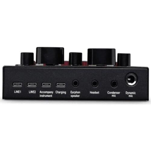 V8 sound card dual mobile phone sound card mobile phone computer universal live sound card K song sound card with Scene atmosphe