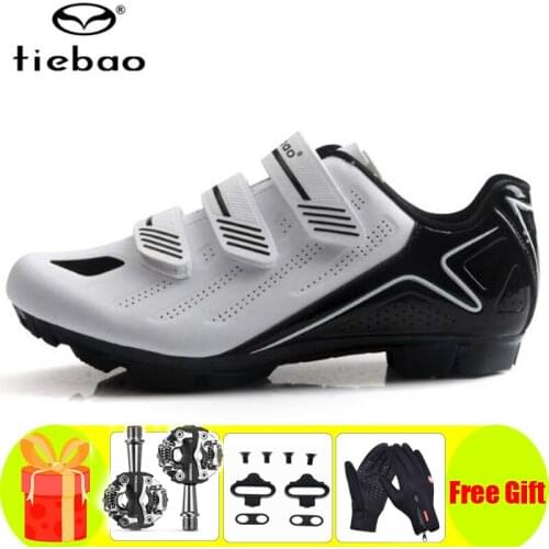 Tiebao Cycling Shoes Mtb Men Women Self-locking SPD Pedals Bicycle Sneakers Sapatilha Ciclismo Spinning Mountain Bike Shoes