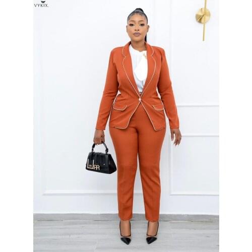 Женские элегантные брючные костюмы Vykix China At AliExpress
