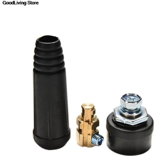 1Set New Welding Cable Connector Plug Quick Fitting Male + Female Cable Connector Plug Socket DKJ35-50 10-25 Welding Machine