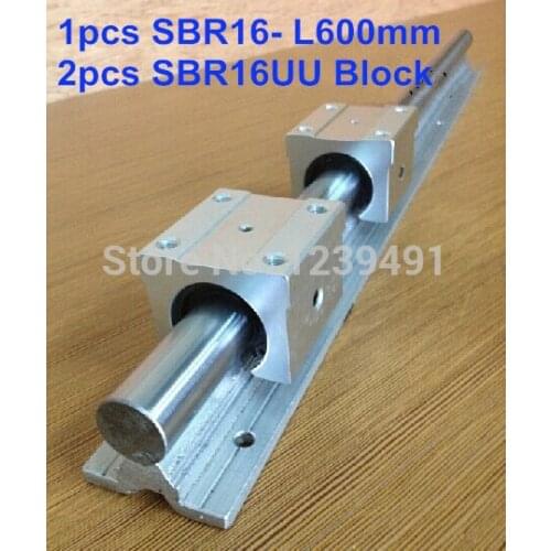 1pcs SBR16 L600mm linear guide + 2pcs SBR16UU block cnc router