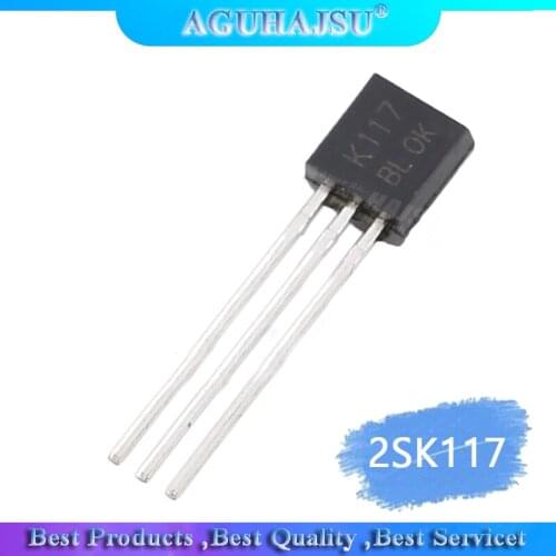 10PCS 2SK117 TO-92 K117 TO92 new N-channel junction type low noise audio amplification transistor
