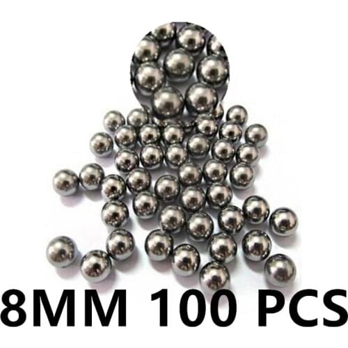 100pcs/Lot 8.0mm Hunting Slingshot Stainless Steel Balls Slingshot Balls Catapult Slingshot Hitting Ammo Steel Ball