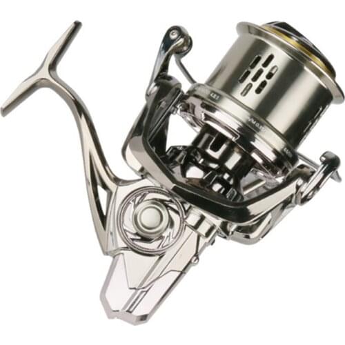 2021 spinning wheel 18 + 1BB 4.8:1 speed ratio, CC8000-12000 metal screw-in long-throw fishing reel to prevent seawater