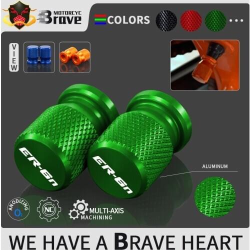 For KAWASAKI ER6F ER6 F ER6N E R6N Motorcycle CNC Aluminum Accessorie Wheel Tire Valve Stem Caps CNC Airtight Covers
