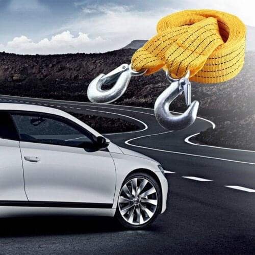 3m Car Tow Strap Traction Rescue Rope Tow Truck Strong Pulling Towing