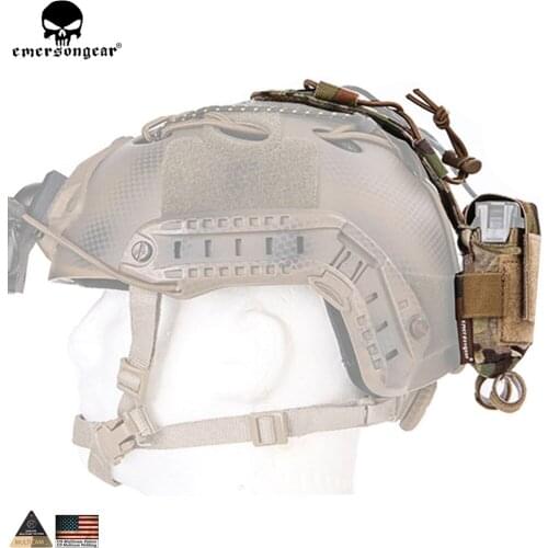 EMERSONGEAR MK2 Battery Case for Helmet Tactical Helmet Pouch Hunting Accessories Night Pouch Helmet Bag Multicam Black EM9399