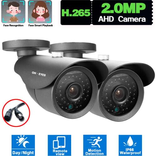CCTV Bullet Analog Video Surveillance Camera 2MP Outside Waterproof IR Night Vision AHD DVR Security Cameras BNC 1080P ONVIF