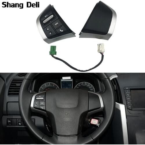 For Isuzu D-Max DMAX Steering Wheel Audio Volume Bluetooth Button Control Switch with cable