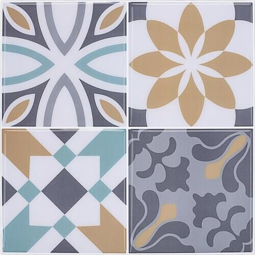 EasyTiles 3D Home Decoration Wallpaper Childrens Room Decoration Wall Tiles Cafe Decoration Wall Stickers-1 Sheet