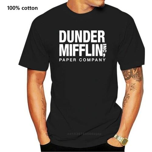 Dunder Mifflin Paper Inc T-shirt, The Office T-shirts, TV Show T Shirts New 2017 Fashion Summer Men Short Sleeve Original