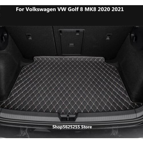 Trunk Mat For Volkswagen VW Golf 8 MK8 2020 Accessories 2021 Waterproof Full Encirclement Case Carpet Trunk Pat Protection