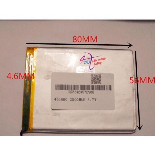 Best battery brand 3.7V,2500mAH,[465680] PLIB; polymer lithium ion / Li-ion battery for dvr,GPS,mp3,mp4,cell phone