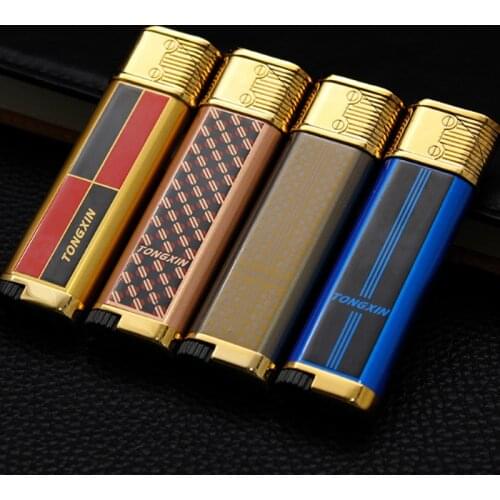 Metal Lighter Windproof Blue Flame Jet Torch Lighter Refillable Cigar Lighters Gift For Men and Women Cigarette lighter