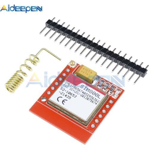 Mini SIM800L GPRS GSM Module MicroSIM Card Core Wireless Board Quad-band TTL Serial Port With Antenna DC 3.7-4.2V For Arduino
