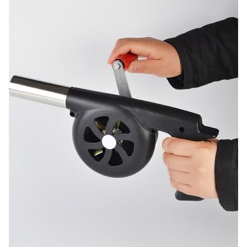 Multifunctional Outdoor Cooking Barbecue Fan Blower Barbecue Bellows Bellows Hand Crank Tool Picnic Camping Barbecue Tool