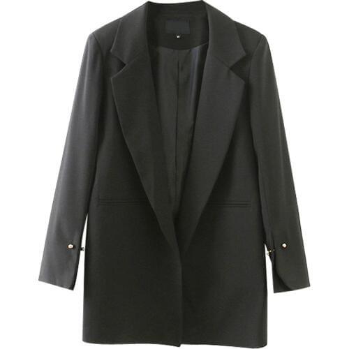 2020 Fashion Plus Size Suit Jacket Female Korean Spring Autumn Women Coats New Loose Slim Casual Blazers Black Tops V1216