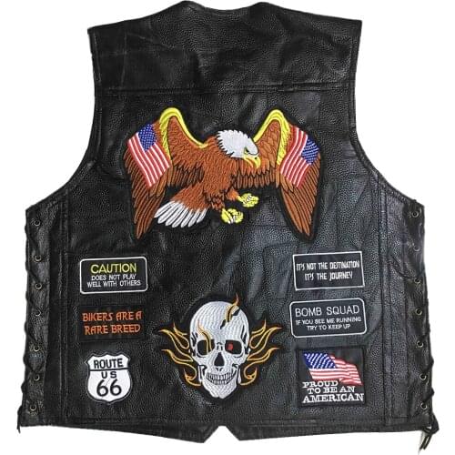 Motorcycle Jacket Biker Ceket Genuine Leather Vest Chaqueta Moto Punk Retro Jaqueta Motoqueiro Casual Jacket Mens Clothing