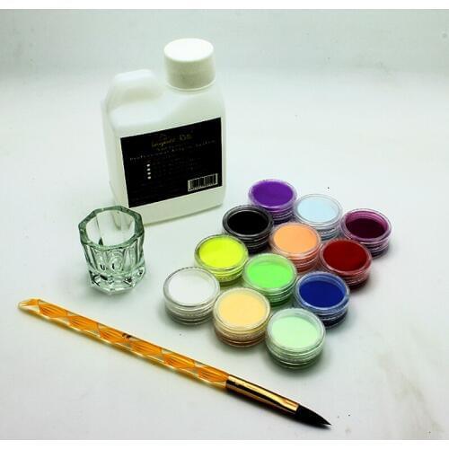 Acrylic Nail Kit For Nail Acrylic Liquid Powder Pen DIY crtsyal cup Nail Acrylic Tools 4Pcs/set