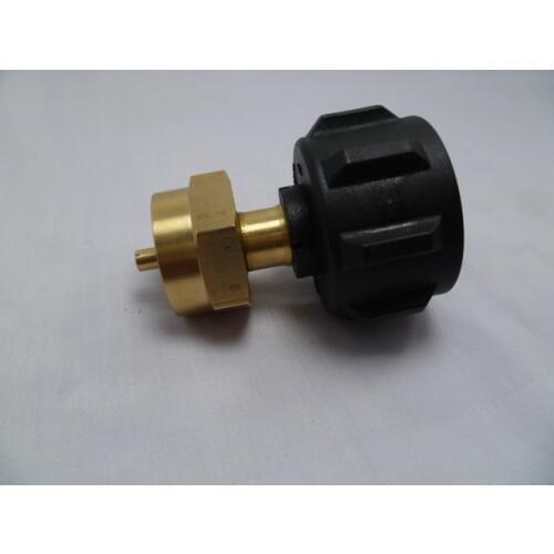 Vidric QCC1 to POL one pound cylinder inflatable adapter with overcurrent protection brass interface accessories