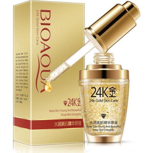 30ml/bottle 24K Gold Whiten Moisturizing Hydrating Essence Serum for Face Firming lift Skin Care Whitening Day Creams Face Serum