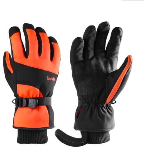 Boodun Winter Thermal Unisex Touchscreen Ski Glove Full Finger Fleece Waterproof Warm Sport Mitten Snowboard Skiing Motorcycle