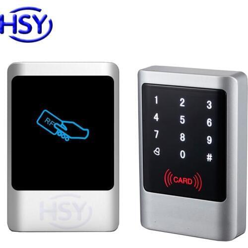 HSY Touch Keypad Single Door Access Control 125Khz Proximity EM ID Card Entry Lock Standalone Controller with 10pcs Free Keyfobs