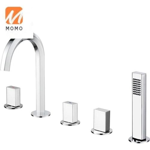 5 hole bathroom fittings bathtub mixer bath & shower faucets