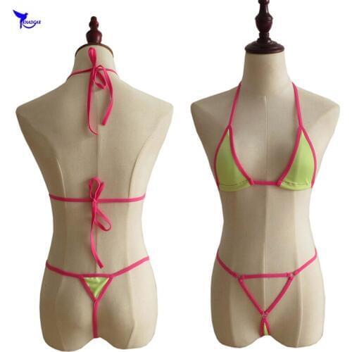 G-String Brazilian Sexy Extreme Micro Mini Bikini Set Women Beach Sunbath Bathing Suit Costume Swimwear Thong Biquini Swimsuit