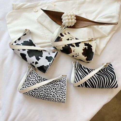 Casual Handbag Women Totes Zebra Cow Pattern PU Leather Travel Shoulder Bags Vintage Crossbody Bags for Women Birthday Gifts