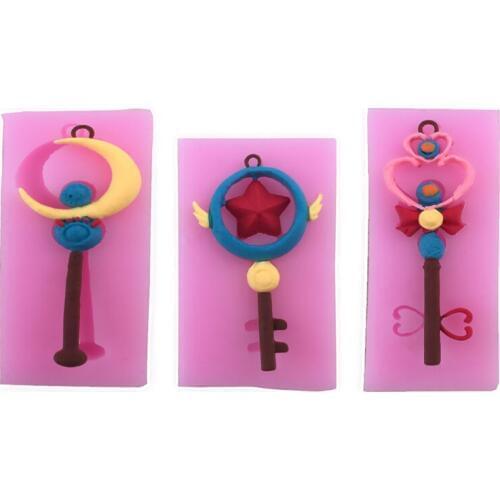 Magic Wand Shape Chocolate Silicone Mold Candy Pastry Mould Fondant Cake Ice Cube Molds Baking Cake Decoration Tools Soap Clay