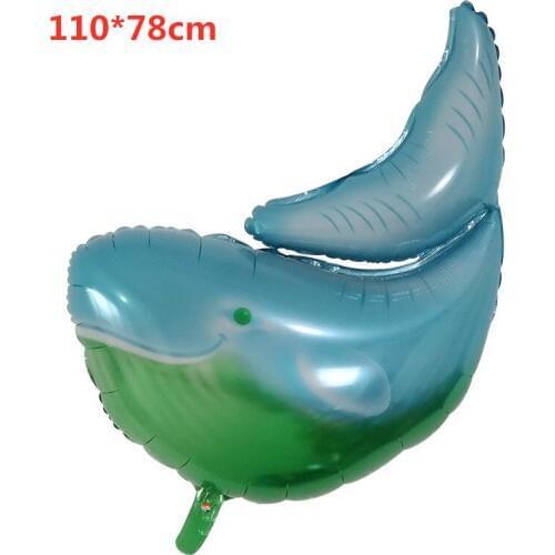50pcs Big ocean animal theme balloons shark dolphin Birthday party Decoration holiday Ballon shower Inflatable Theme fish ballon