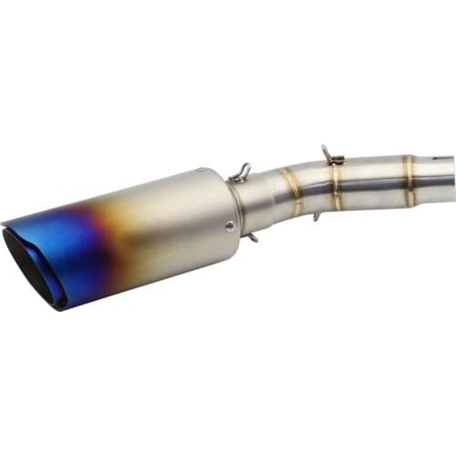 For Suzuki GSR750 Motorcycle Exhaust System Slip-On Connect Middle Pipe with End Muffler Exhaust Pipe Escape Moto DB Killer