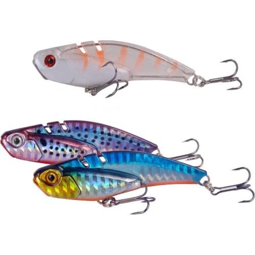 1pcs 7cm 20g Metal VIB Fishing Lure Vibration Spoon Artificial Hard Baits Crankbait Wobbler Swimbait 3D Eyes Fish Accessoires