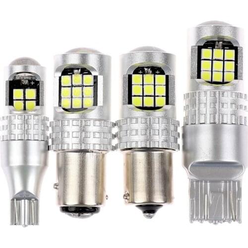 1PCS P21W 1156 Ba15s T15 W16W 1156 1157 7443 LED Car lights Reverse Lamp With 3030 24SMD high-brightness LED chips