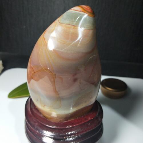 1pcs large natural stone and mineral ocean jasper stone Marine stone torch meditation healing reiki home for home decoration