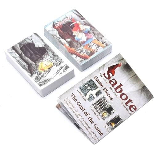 2021 Saboteur 1 Card Game full English Jogos De Tabuleiro Dwarf Miner Duel Board